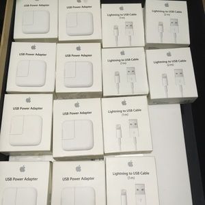 Original Iphone cable and adapter by Apple